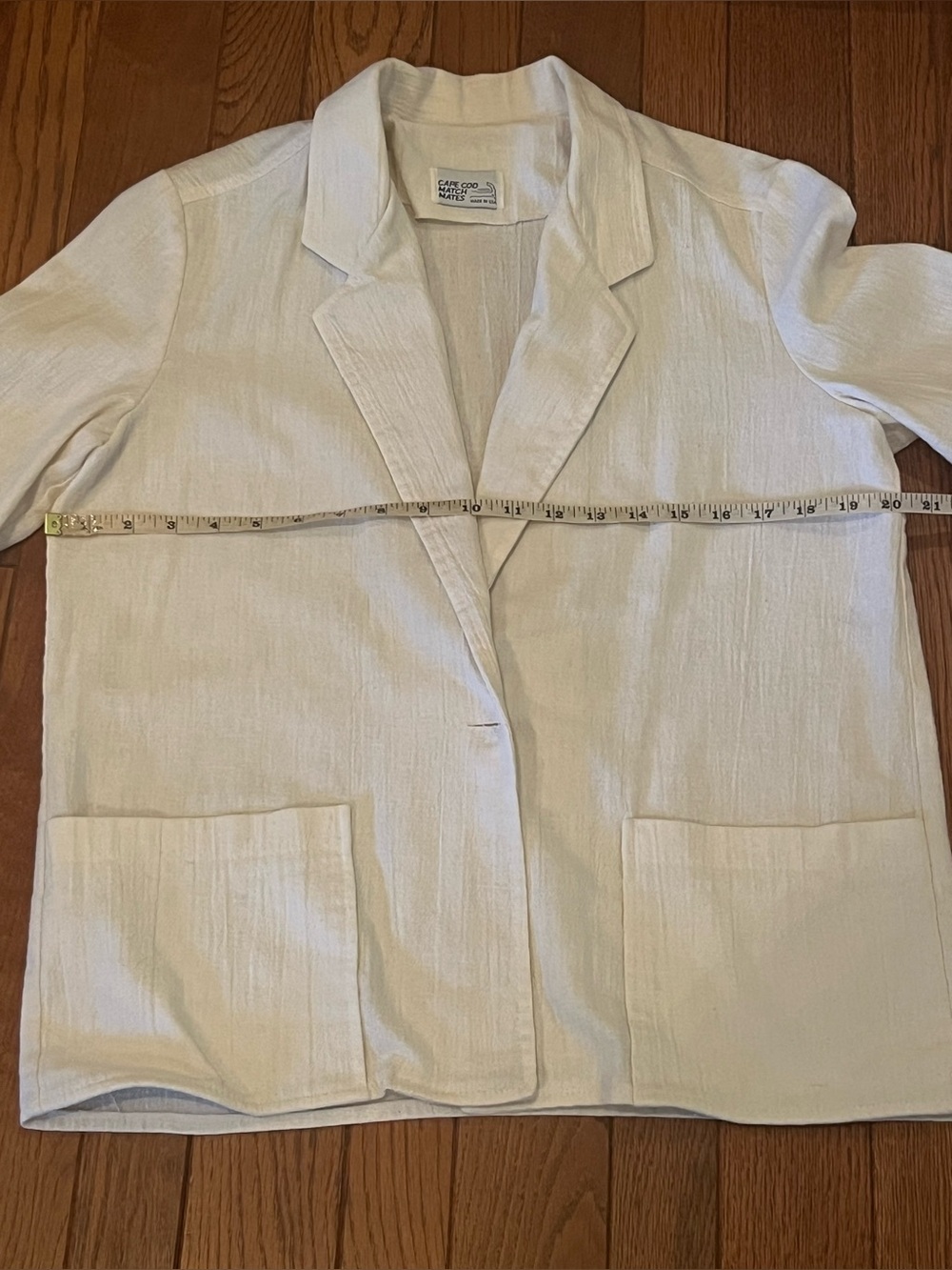 Vintage 70’s Cape Cod Match Mates Textured 2 piece Set - Blazer & Pants - Picture 4 of 11